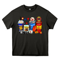 Asphalt dispatcher coffee cups Heavy Core Tee - Zillion Design Studio