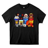 Black dispatcher coffee cups Heavy Core Tee - Zillion Design Studio