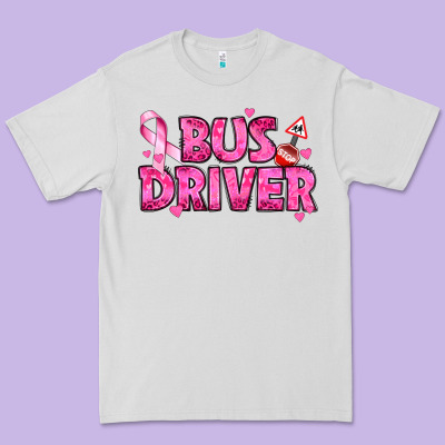 Breast Cancer Bus Driver Premium Tee Designed By Texasbilliewilder
