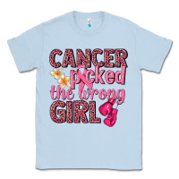 Dusty Blue cancer picked the wrong girl Classic Tee - NancyCooperArtShop