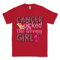 Red cancer picked the wrong girl Classic Tee - NancyCooperArtShop