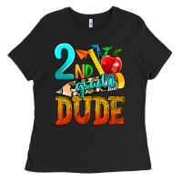 Black 2nd grade dude Ladies Tee - texasbilliewilder