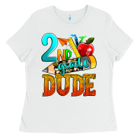 White 2nd grade dude Ladies Tee - texasbilliewilder