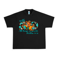 Black with god all things are possible. cross Urban Heavy Tee - AdoDesignShop