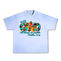 Grape Ice with god all things are possible. cross Urban Heavy Tee - AdoDesignShop