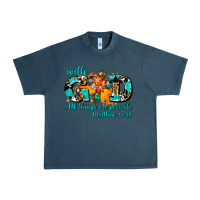 Midnight Navy with god all things are possible. cross Urban Heavy Tee - AdoDesignShop