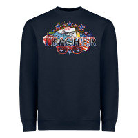 Navy american teacher Heavyweight Sweatshirt - NancyCooperArtShop