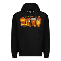 Black Thanksgiving Coffee Cups Premium Hoodie - texasbilliewilder