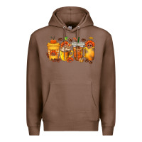 Chestnut Thanksgiving Coffee Cups Premium Hoodie - texasbilliewilder