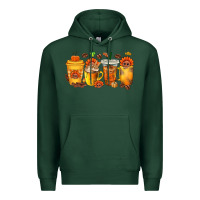 Sports Green Thanksgiving Coffee Cups Premium Hoodie - texasbilliewilder