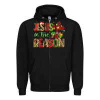 Black jesus is the reason Zipper Hoodie - MaliasSmallBusiness