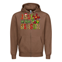 Chestnut jesus is the reason Zipper Hoodie - MaliasSmallBusiness