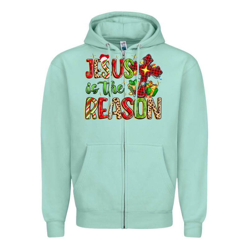 Jesus Is The Reason Zipper Hoodie by MaliasSmallBusiness | Teevron
