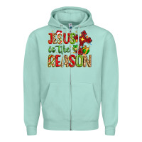 Seafoam jesus is the reason Zipper Hoodie - MaliasSmallBusiness