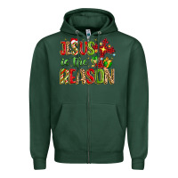 Sports Green jesus is the reason Zipper Hoodie - MaliasSmallBusiness