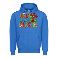 True Royal jesus is the reason Zipper Hoodie - MaliasSmallBusiness