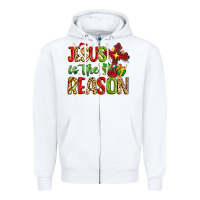 White jesus is the reason Zipper Hoodie - MaliasSmallBusiness