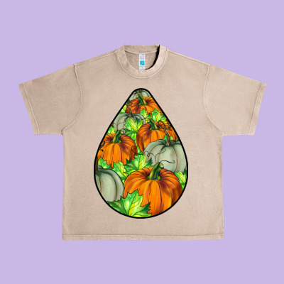 Fall Teardrop Urban Heavy Tee Designed By Lillyallendesigns