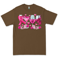 Cacao breast cancer wine glasses Premium Tee - texasbilliewilder