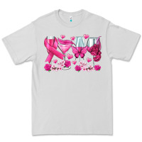 Dove Grey breast cancer wine glasses Premium Tee - texasbilliewilder