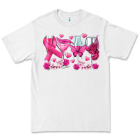 White breast cancer wine glasses Premium Tee - texasbilliewilder