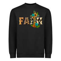 Black faith with cross Heavyweight Sweatshirt - BarkalooDesign