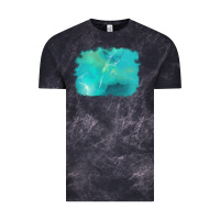 Cloud Black turquoise background Vintage Tee - AdoDesignShop