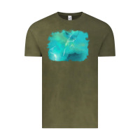 Vintage Olive turquoise background Vintage Tee - AdoDesignShop