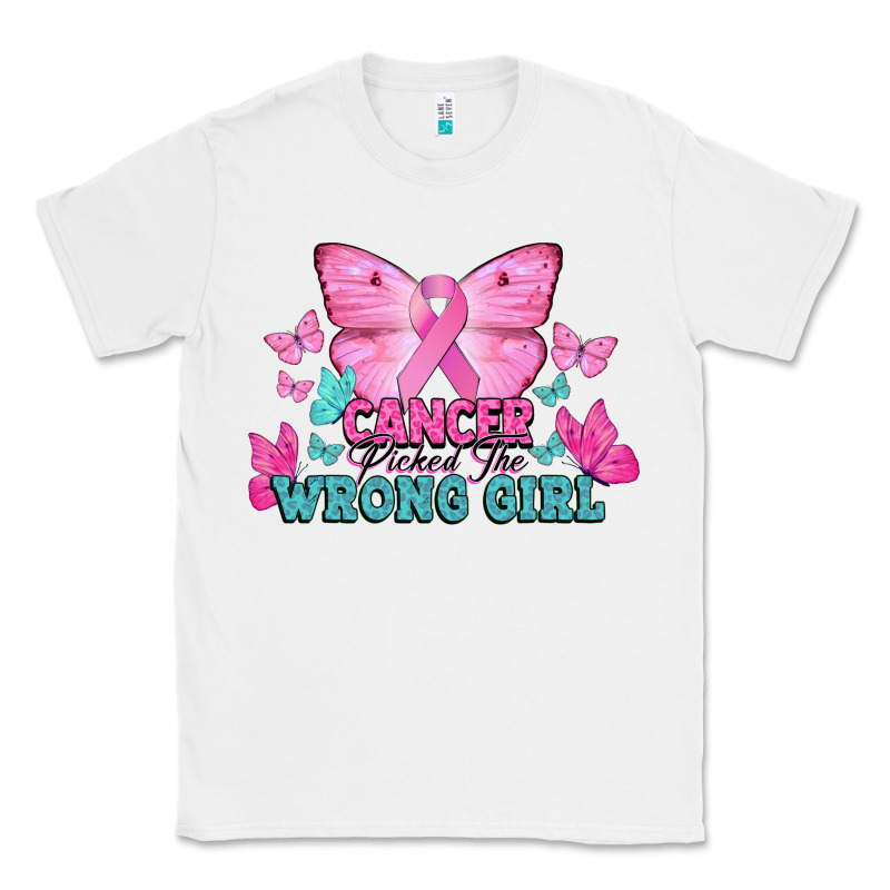 Cancer Picked The Wrong Girl Classic Tee by NancyCooperArtShop | Teevron