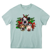 Arona christmas cows with tree Heavy Core Tee - RanaPortraitStore