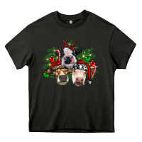 Asphalt christmas cows with tree Heavy Core Tee - RanaPortraitStore