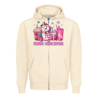 Sandshell merry christmas snowman coffee cups Zipper Hoodie - MaliasSmallBusiness