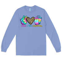 Colony Blue peace love loaded tea Long Sleeve Tee - JahusDesignShop