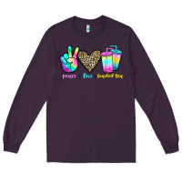 Plum peace love loaded tea Long Sleeve Tee - JahusDesignShop