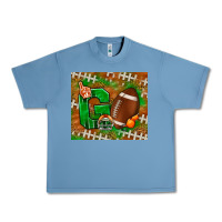 Pebble Blue go american football leopard Urban Heavy Tee - NancyCooperArtShop