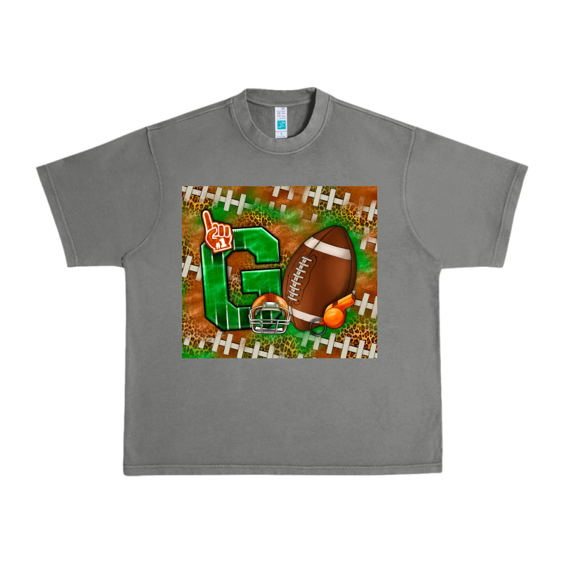 Go American Football Leopard Urban Heavy Tee by NancyCooperArtShop | Teevron