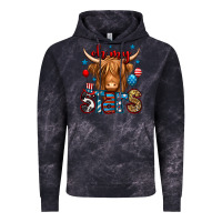 Cloud Black oh my stars 4th of july shaggy cow Vintage Hoodie - Jasminsmagicworld