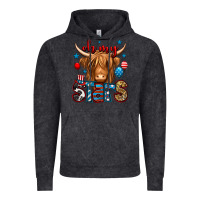 Vintage Black oh my stars 4th of july shaggy cow Vintage Hoodie - Jasminsmagicworld
