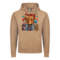 Vintage Coffee oh my stars 4th of july shaggy cow Vintage Hoodie - Jasminsmagicworld