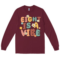 Burgundy eight is a vibe Long Sleeve Tee - MaliasSmallBusiness