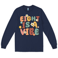 Navy eight is a vibe Long Sleeve Tee - MaliasSmallBusiness