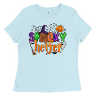 Baby Blue spooky heifer Ladies Tee - Zillion Design Studio