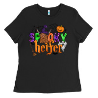 Black spooky heifer Ladies Tee - Zillion Design Studio