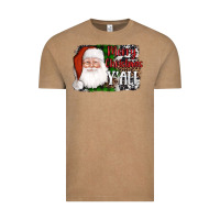 Vintage Coffee santa merry christmas y'all Vintage Tee - AdoDesignShop