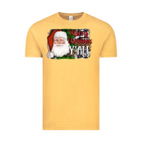 Vintage Mustard santa merry christmas y'all Vintage Tee - AdoDesignShop