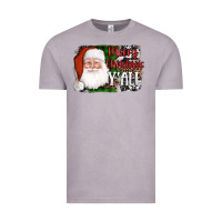 Vintage Zinc santa merry christmas y'all Vintage Tee - AdoDesignShop