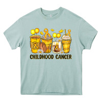 Childhood Cancer Coffee Cups Heavy Core Tee | Teevron