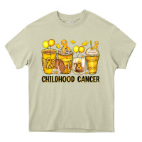 Mossy childhood cancer coffee cups Heavy Core Tee - Zillion Design Studio