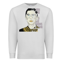 Dove Grey RBG Ruth Bader Ginsburg Women Belong In All Places Premium Sweatshirt - Bettercallsaul