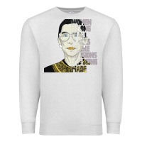 Oatmeal Heather RBG Ruth Bader Ginsburg Women Belong In All Places Premium Sweatshirt - Bettercallsaul
